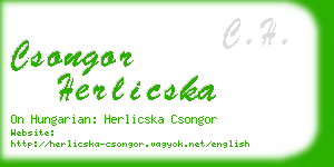 csongor herlicska business card